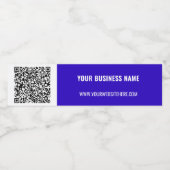 QR Code Scan Info - Étiquette de bouteille d'eau t (Étiquettes simples)