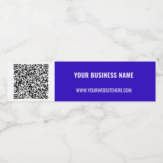 QR Code Scan Info - Étiquette de bouteille d'eau t (Étiquettes simples)