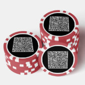 QR Code Scan Info Gepersonaliseerde Poker Chips (Opstapeling)