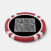 QR Code Scan Info Gepersonaliseerde Poker Chips (Enkel)