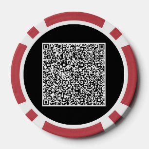 QR Code Scan Info Gepersonaliseerde Poker Chips