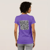QR Code Scan Info Message Surprise T-Shirt Cadeau (Dos entier)