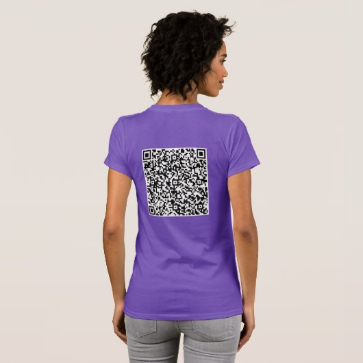 QR Code Scan Info Message Surprise T-Shirt Cadeau (Dos entier)