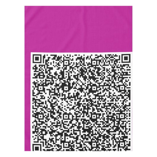 QR Code Scan Info Promotie Zakelijk Tafelkleed (Voorkant)