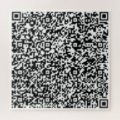 QR Code Scan Info Puzzle cadeau personnalisé (Horizontal)