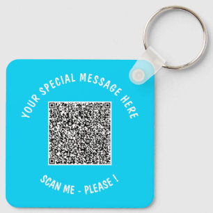 QR Code Scan Info Tekst en Kleuren Sleutelhanger G