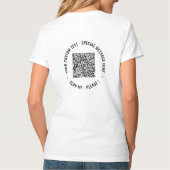QR Code Scan Info Texte personnalisé Votre T-shirt (Dos)