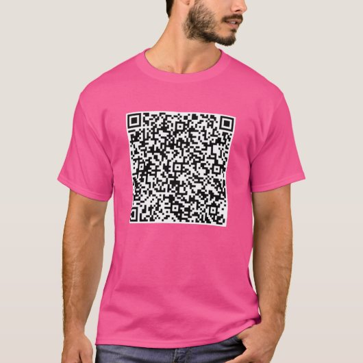 QR Code Scan Info Votre T-Shirt Message Spécial (Devant)