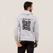 QR-code Scan me Hoodie (Achterkant volledig)