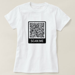 QR Code Scan Me Info T-shirt Votre Cadeau Moderne