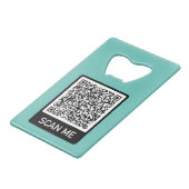 QR Code Scan Me Moderne Bouteille Ouverture de vos (Devant Angle)