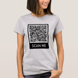 QR Code Scan Me Personnalisé Votre T-Shirt Cadeau