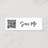QR-code Scan me Venmo Professional Kleine Bedrijf Mini Visitekaartje (Voorkant)