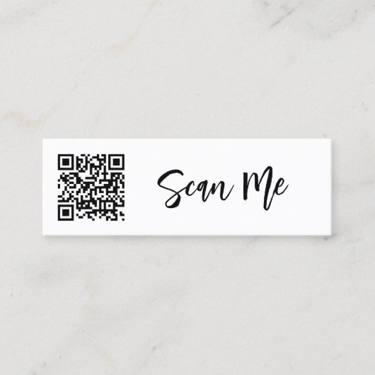 QR-code Scan me Venmo Professional Kleine Bedrijf Mini Visitekaartje (Voorkant)