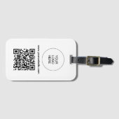 QR Code Scan Streepjescode Upload Logo Website Adr Bagagelabel (Voorkant (horizontaal))