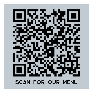QR Code Scan voor Menu Powder Blue Sticker