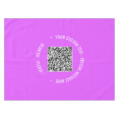QR Code Scaninfo Aangepaste tekst en kleurentablet Tafelkleed (Voorkant (Horizontaal))