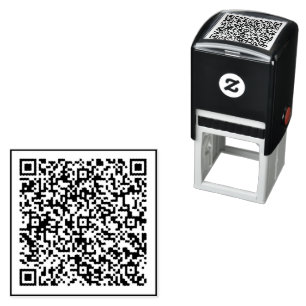 QR-code scaninfo gepersonaliseerde zelfinktstempel Zelfinktende Stempel