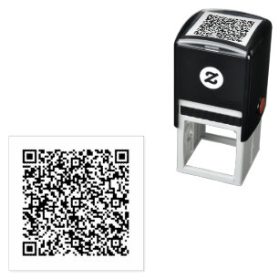 QR-code scaninfo gepersonaliseerde zelfinktstempel Zelfinktende Stempel