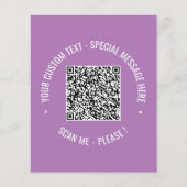 QR-code Scaninfo Tekst en reclamebrochure kleur Flyer (Voorkant)