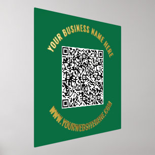QR Code Scaninformatie Tekst Folie Prints - Uw kle