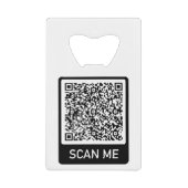 QR-code Scannen Ik heb je moderne Kredietkaart Flessenopener (Voorkant)