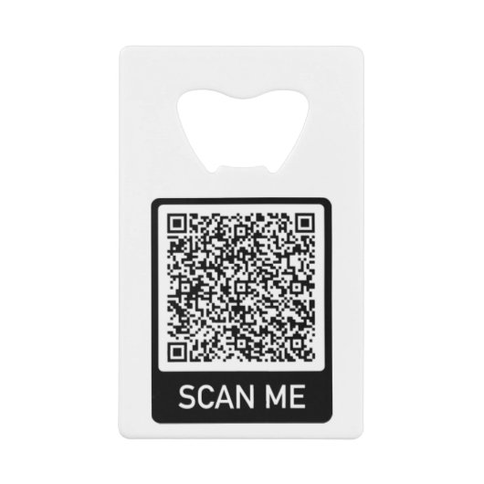 QR-code Scannen Ik heb je moderne Kredietkaart Flessenopener (Voorkant)