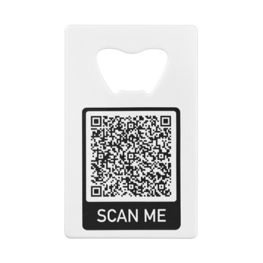 QR-code Scannen Ik heb je moderne Kredietkaart Flessenopener (Achterkant)