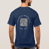 QR Code scannen Info Aangepaste tekst T-Shirt Aang (Achterkant)