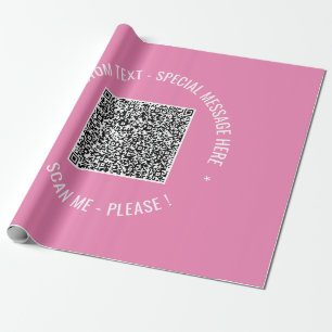 QR Code scannen Info Aangepaste tekstkleuren Aange Cadeaupapier