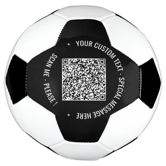 QR Code scannen Info Aangepaste tekstkleuren Aange Voetbal (Gedraaid)