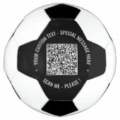 QR Code scannen Info Aangepaste tekstkleuren Aange Voetbal (Voorkant)