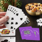 QR Code Scannen Info Aangepaste tekstkleuren Afspe Pokerkaarten (Insitu)