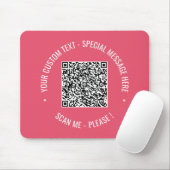 QR Code scannen Info Aangepaste tekstkleuren Muism Muismat (Met muis)