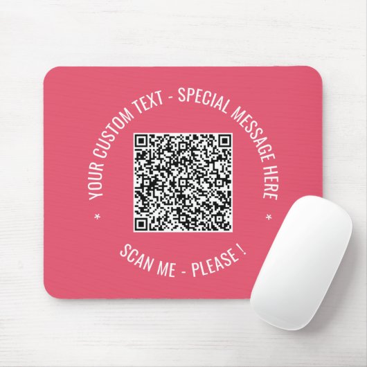 QR Code scannen Info Aangepaste tekstkleuren Muism Muismat (Met muis)