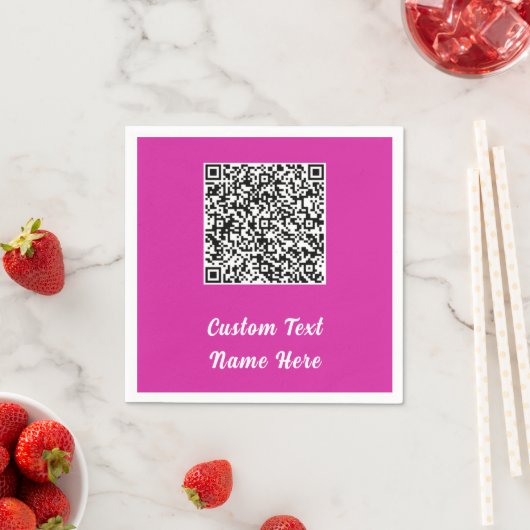 QR Code Scannen Info Tekst Naam Weddenschap Samenh Servet (Insitu)