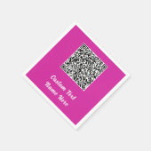 QR Code Scannen Info Tekst Naam Weddenschap Samenh Servet (Hoek)
