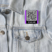 QR-code Scannen me Info Uw Button van de bruiloft (In situ)