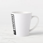 QR-code - Scannen naar mij professioneel gepersona Latte Mok (Rechts)