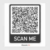 QR-code - Scannen naar mij professioneel gepersona Sticker (Vel)