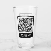 QR-code - Scannen naar professioneel gepersonalise Glas (Achterkant)