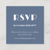 QR-code Scannen naar RSVP Stusty Blue Enclosure Ca Informatiekaartje (Voorkant)