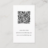 QR-code Scannen online Waterverf Zeeshells Vertica Visitekaartje (Achterkant)