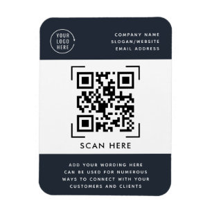 QR-code scannen Promotionele bedrijfslogo Magneet