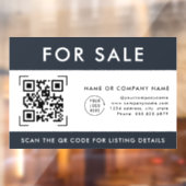 QR-code scannen te koop | Zakelijk logo Raamsticker (Vel 2)