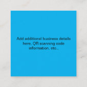 QR-code Scannen Visitekaartje (Achterkant)
