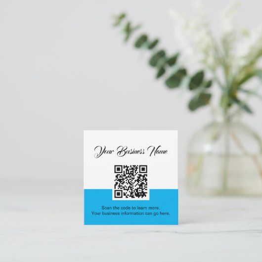 QR-code Scannen Visitekaartje (Staand voorkant)