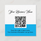 QR-code Scannen Visitekaartje (Voorkant)
