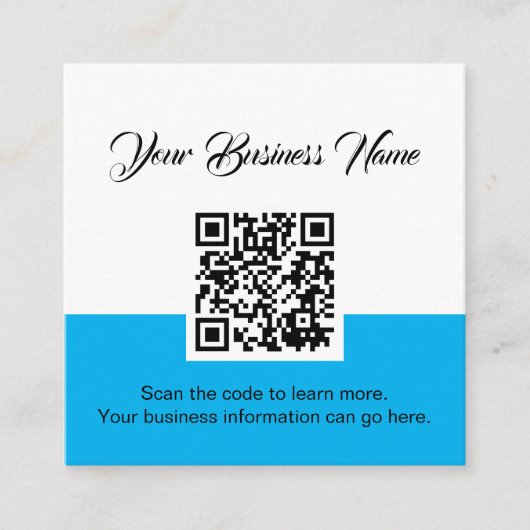 QR-code Scannen Visitekaartje (Voorkant)
