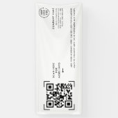 QR-code scannen | Zakelijk logo professioneel Spandoek (Verticaal)